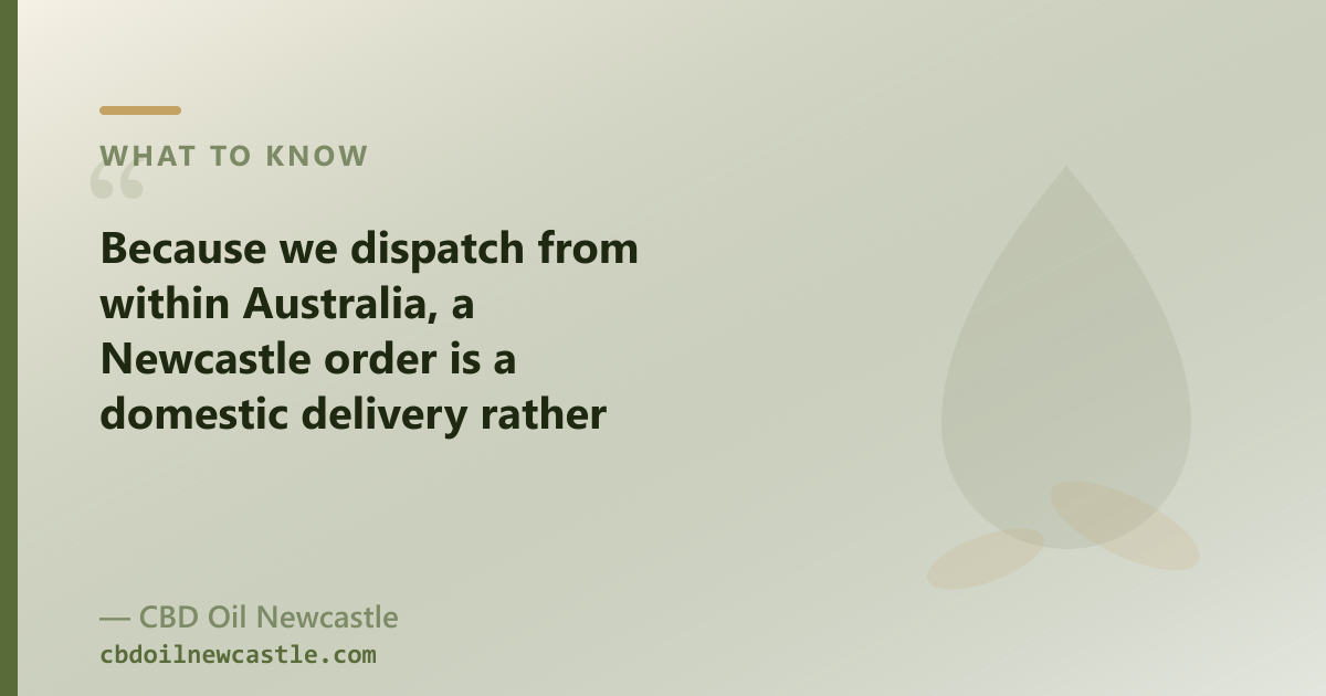 NuLeaf Naturals ships within the US only; a Newcastle shop dispatches your order domestically